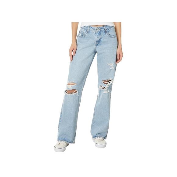 Levi's Women's Low Loose Jeans in Probably Ok Blue Size 25x32 0695 - Picture 1 of 5